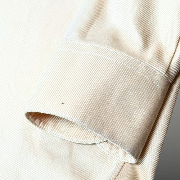Individualized Shirts Y2K Custom Supima Cotton Cream Twill Mens Dress Shirt Used - Picture 5 of 8